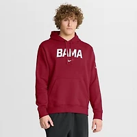 Men's Nike Crimson Alabama Crimson Tide Nickname Club Fleece Pullover Hoodie