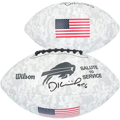 Dalton Kincaid Buffalo Bills Autographed Wilson Salute to Service Football