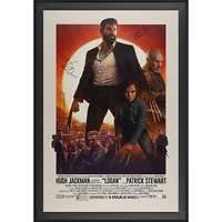 Hugh Jackman & Patrick Stewart Logan Autographed Framed 27" x 40" Movie Poster
