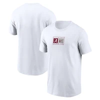Men's Nike White Alabama Crimson Tide Campus Logo Swoosh T-Shirt