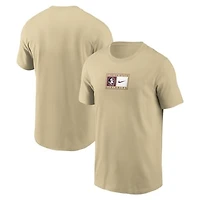 Men's Nike Gold Florida State Seminoles Campus Logo Swoosh T-Shirt