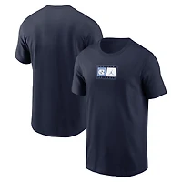 Men's Jordan Brand Navy North Carolina Tar Heels Campus Logo Swoosh T-Shirt