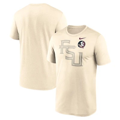 Men's Nike Natural Florida State Seminoles Campus Shadow Legend Performance T-Shirt