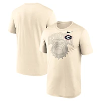 Men's Nike Natural Georgia Bulldogs Campus Shadow Legend Performance T-Shirt