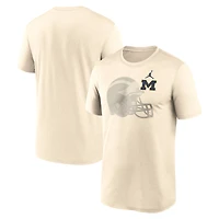 Men's Jordan Brand Natural Michigan Wolverines Campus Shadow Legend Performance T-Shirt