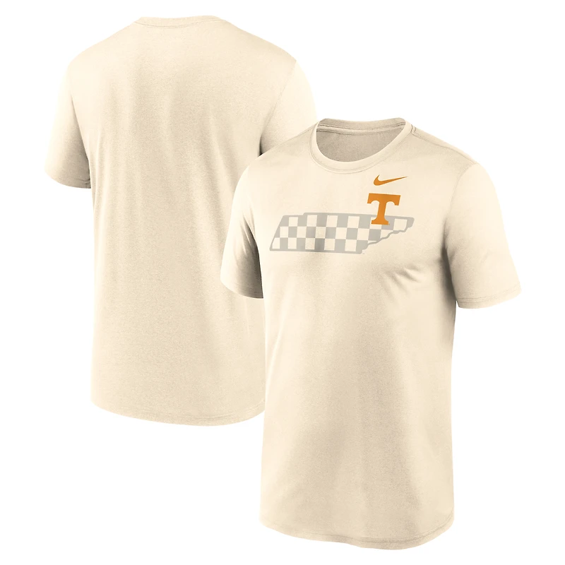Men's Nike Natural Tennessee Volunteers Campus Shadow Legend Performance T-Shirt
