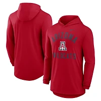Men's Nike Red Arizona Wildcats Classic Arch Tri-Blend Long Sleeve Hoodie T-Shirt