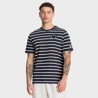 Men's Nike Navy Penn State Nittany Lions Athletic Prep Legacy Summit Stripe T-Shirt