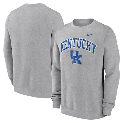 Men's Nike Gray Kentucky Wildcats Arch Pullover Sweatshirt