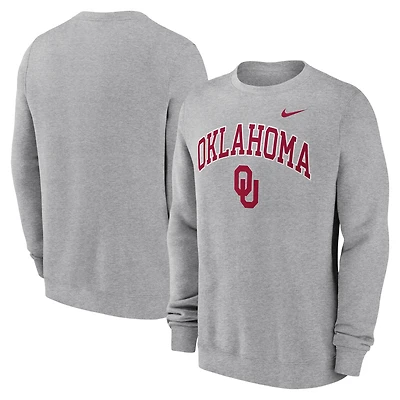 Men's Nike Gray Oklahoma Sooners Arch Pullover Sweatshirt