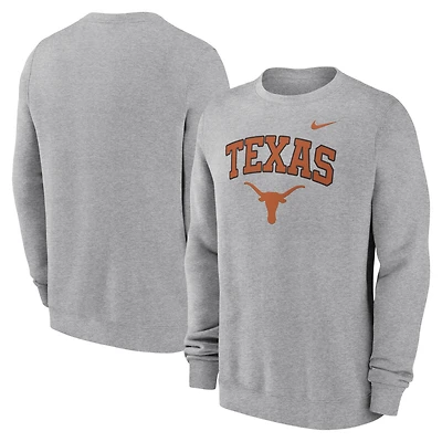 Men's Nike Gray Texas Longhorns Arch Pullover Sweatshirt
