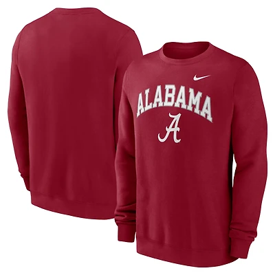 Men's Nike Crimson Alabama Tide Arch Pullover Sweatshirt
