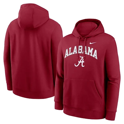 Men's Nike Crimson Alabama Tide Club Fleece Arch Pullover Hoodie
