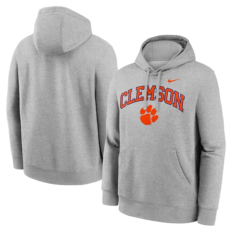 Men's Nike Clemson Tigers Club Fleece Arch Pullover Hoodie