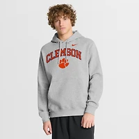 Men's Nike Gray Clemson Tigers Club Fleece Arch Pullover Hoodie