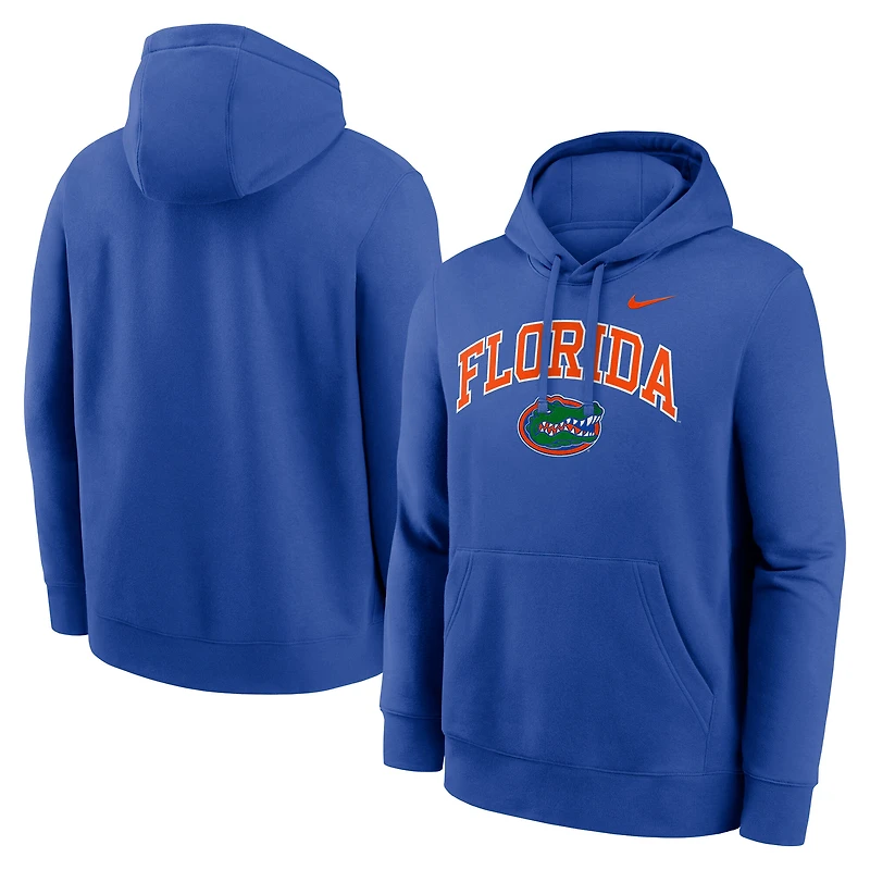 Men's Nike Royal Florida Gators Club Fleece Arch Pullover Hoodie