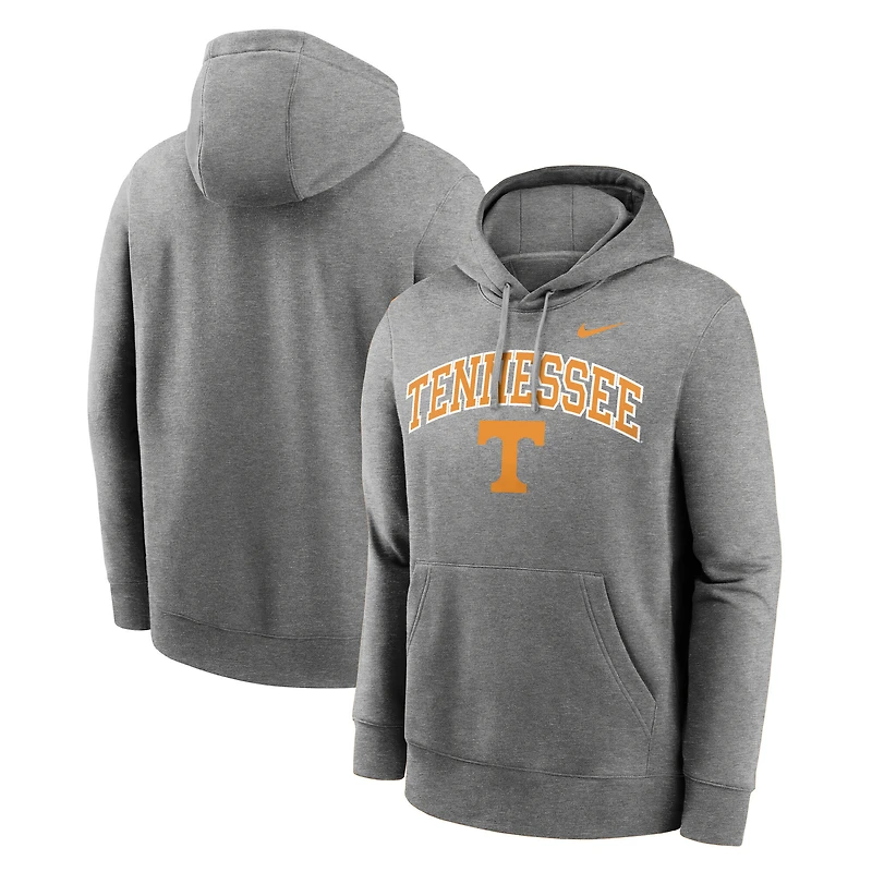 Men's Nike Gray Tennessee Volunteers Club Fleece Arch Pullover Hoodie