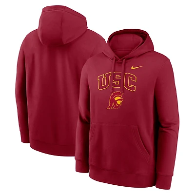 Men's Nike Cardinal USC Trojans Club Fleece Arch Pullover Hoodie