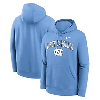 Men's Nike Carolina Blue North Tar Heels Club Fleece Arch Pullover Hoodie