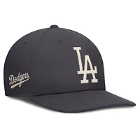 Men's Nike Anthracite Los Angeles Dodgers Statement Pro Snapback Hat
