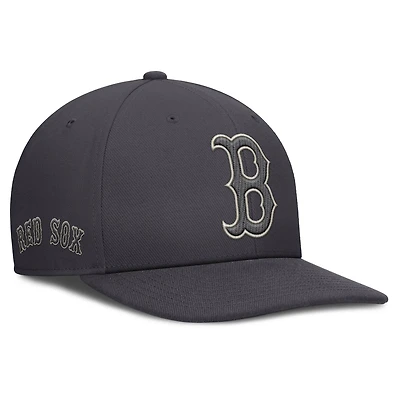 Men's Nike Anthracite Boston Red Sox Statement Pro Snapback Hat