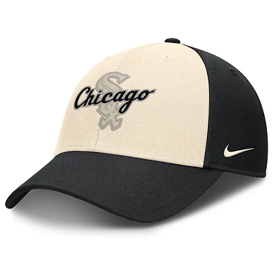 Men's Nike Black/Natural Chicago White Sox Statement Club Performance Adjustable Hat