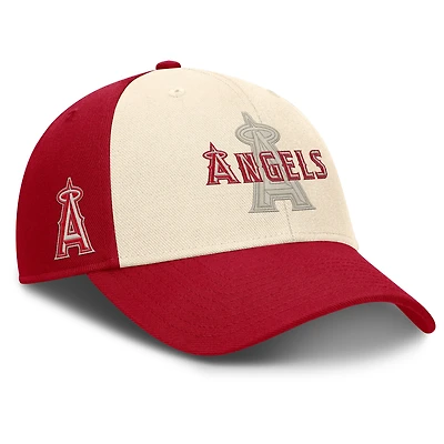 Men's Nike Red/Natural Los Angeles Angels Statement Club Performance Adjustable Hat