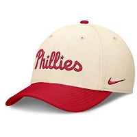 Men's Nike Natural/Red Philadelphia Phillies Statement Rise Performance Flex Hat