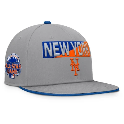 Men's Fanatics Gray New York Mets Punchout Snapback Hat