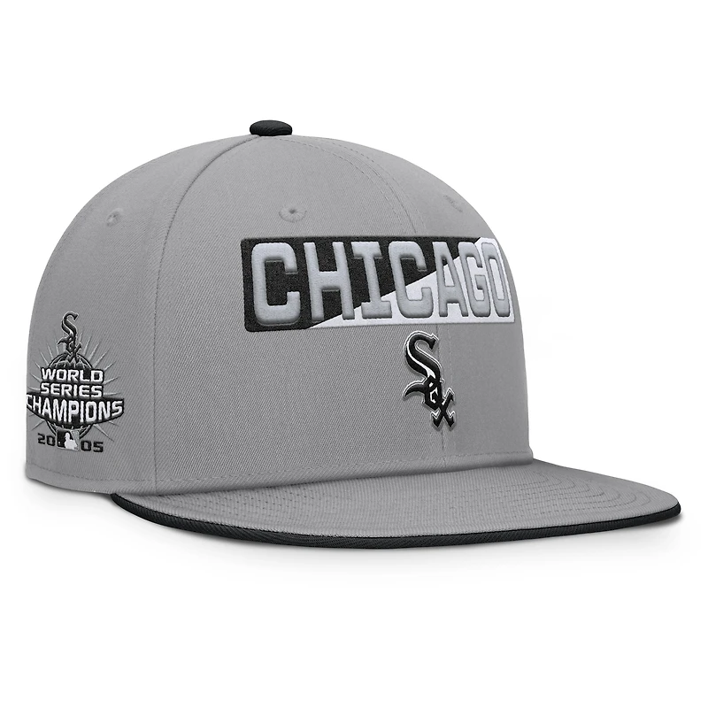 Men's Fanatics Gray Chicago White Sox Punchout Snapback Hat