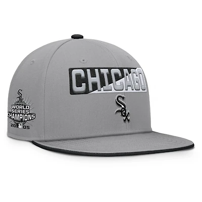 Men's Fanatics Gray Chicago White Sox Punchout Snapback Hat