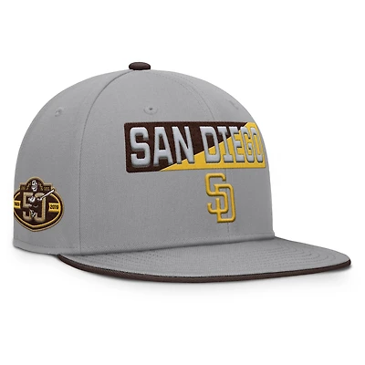 Men's Fanatics Gray San Diego Padres Punchout Snapback Hat