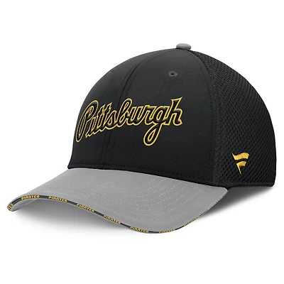 Men's Fanatics Black/Gray Pittsburgh Pirates Pennant Flex Hat