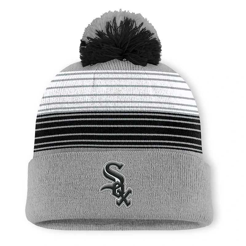 Men's Chicago White Sox Fanatics Gray Balk Cuffed Knit Hat with Pom