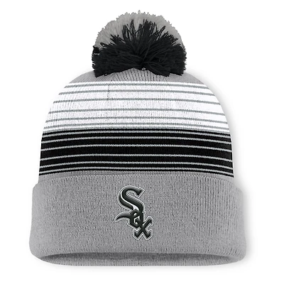 Men's Chicago White Sox Fanatics Gray Balk Cuffed Knit Hat with Pom