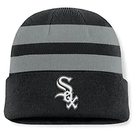 Men's Fanatics Black Chicago White Sox Baseline Cuffed Knit Hat