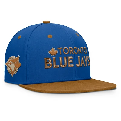 Men's Fanatics Royal/Tan Toronto Blue Jays Splinter Fitted Hat