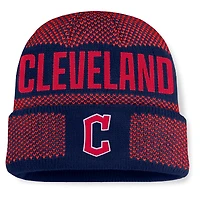Men's Fanatics Navy Cleveland Guardians Rotation Cuffed Knit Hat