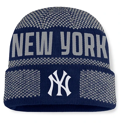 Men's Fanatics Navy New York Yankees Rotation Cuffed Knit Hat