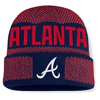 Men's Fanatics Navy Atlanta Braves Rotation Cuffed Knit Hat