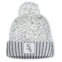 Women's Fanatics  Heather Gray Chicago White Sox Hangtime Cuffed Knit with Pom