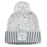 Women's Fanatics  Heather Gray Cleveland Guardians Hangtime Cuffed Knit with Pom