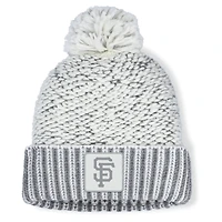 Women's Fanatics  Heather Gray San Francisco Giants Hangtime Cuffed Knit with Pom