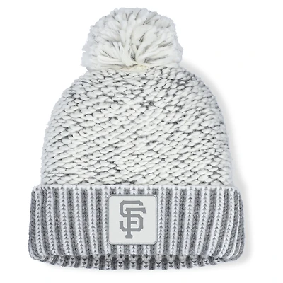 Women's Fanatics  Heather Gray San Francisco Giants Hangtime Cuffed Knit with Pom
