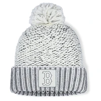 Women's Fanatics  Heather Gray Boston Red Sox Hangtime Cuffed Knit with Pom