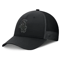 Men's Fanatics Black Chicago White Sox Launch Adjustable Trucker Hat