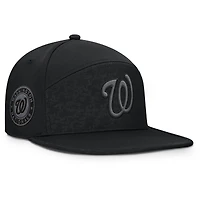 Men's Fanatics Black Washington Nationals Platoon Adjustable Hat