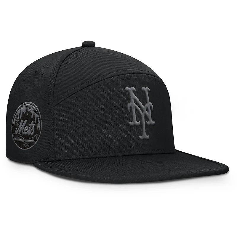 Men's Fanatics Black New York Mets Platoon Adjustable Hat