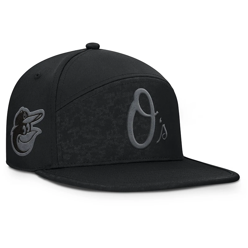 Men's Fanatics Black Baltimore Orioles Platoon Adjustable Hat