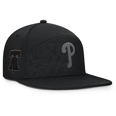 Men's Fanatics Black Philadelphia Phillies Platoon Adjustable Hat